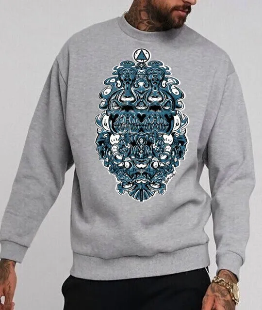 Art Society BDSKULLZ 2.0 CREW SWEATER GREY