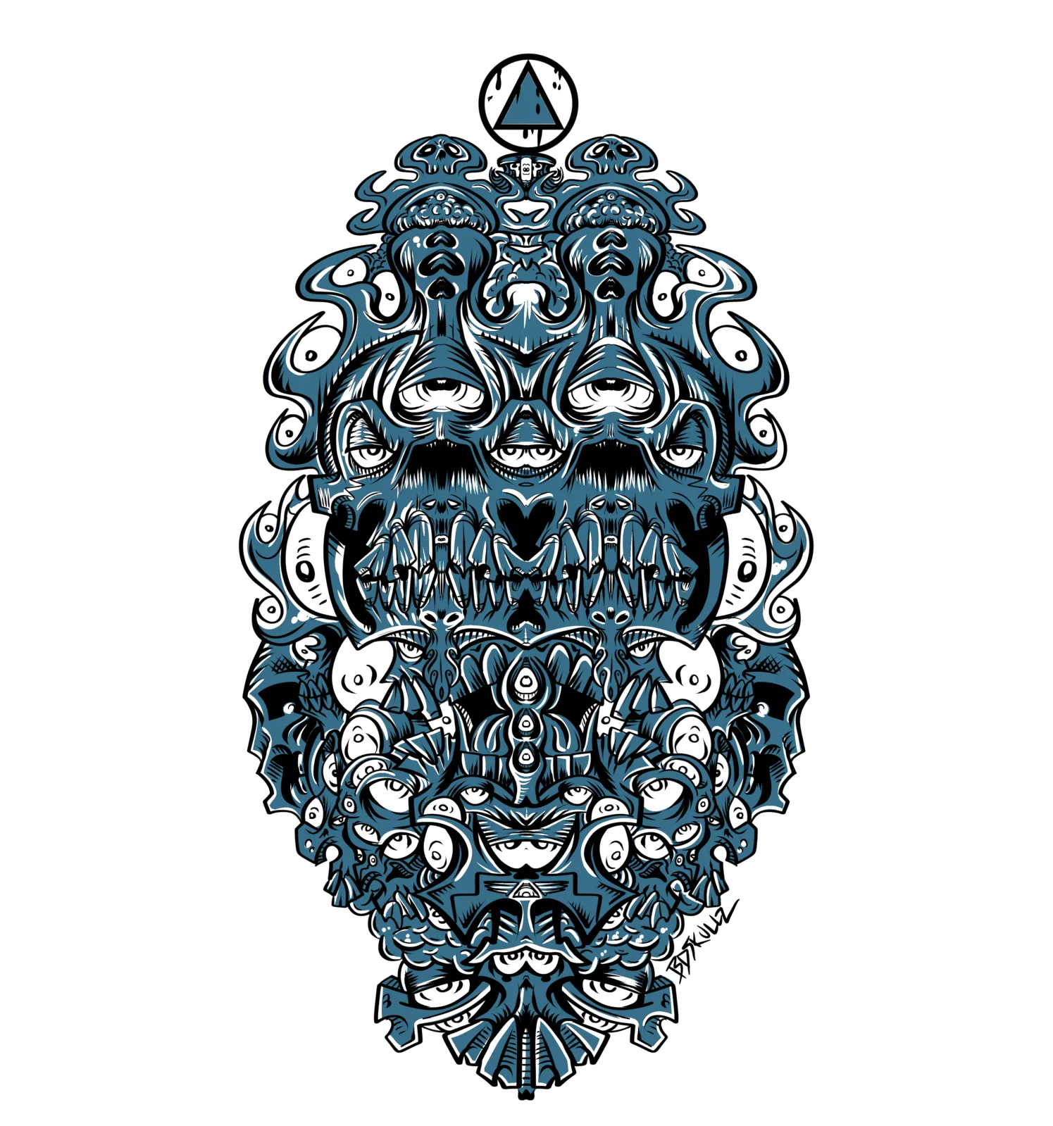 Art Society BDSKULLZ 2.0 CREW SWEATER GREY