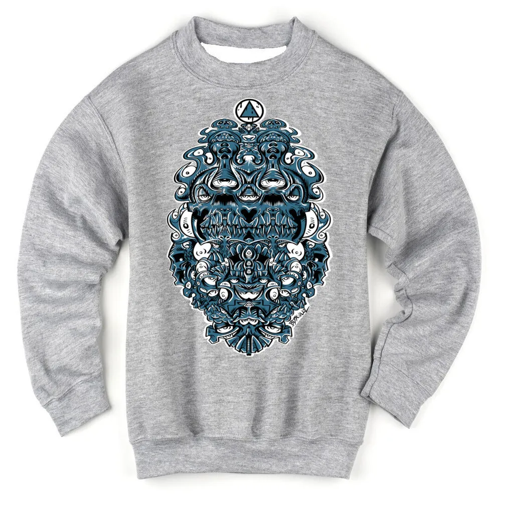 Art Society BDSKULLZ 2.0 CREW SWEATER GREY