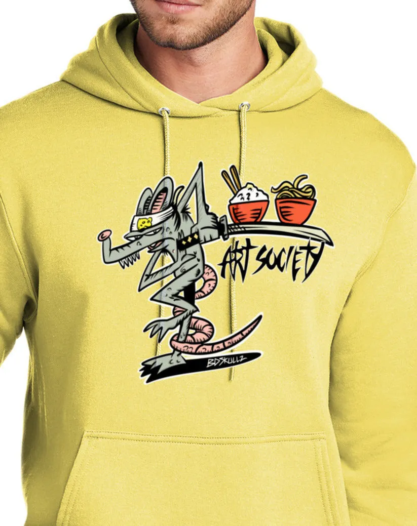 Art Society KUNG FU RAT HOODIE YELLOW
