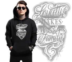 Art Society LOYALTY MAKES YOU FAMILY HOODIE BLACK