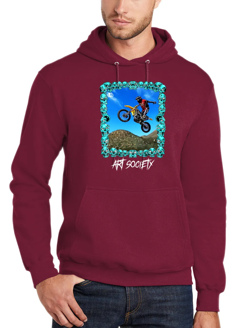 Art Society MANNYS YARD HOODIE CARDINAL RED