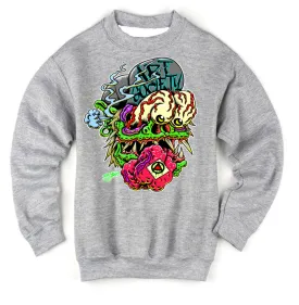 Art Society MONSTER DROP SWEATER GREY