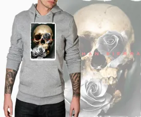Art Society SIERRA SKULL ROSE HOODIE GREY