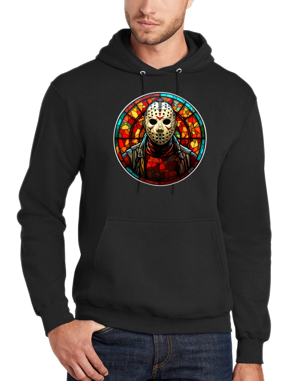 Art Society STAINED GLASS VOORHEES HOODIE BLACK