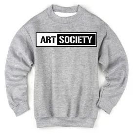 Art Society x Retro Kings STENCIL BAR CREW SWEATER GREY