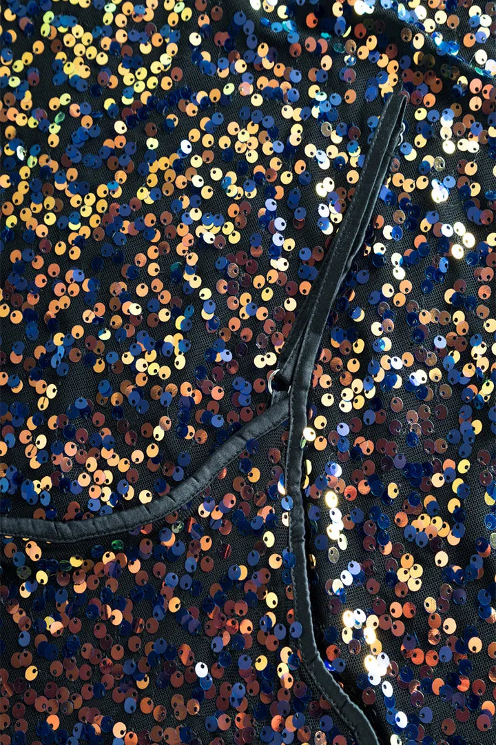 Aya Sequin Dress - Black