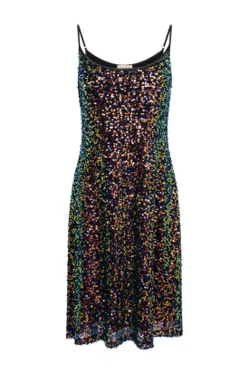 Aya Sequin Dress - Black