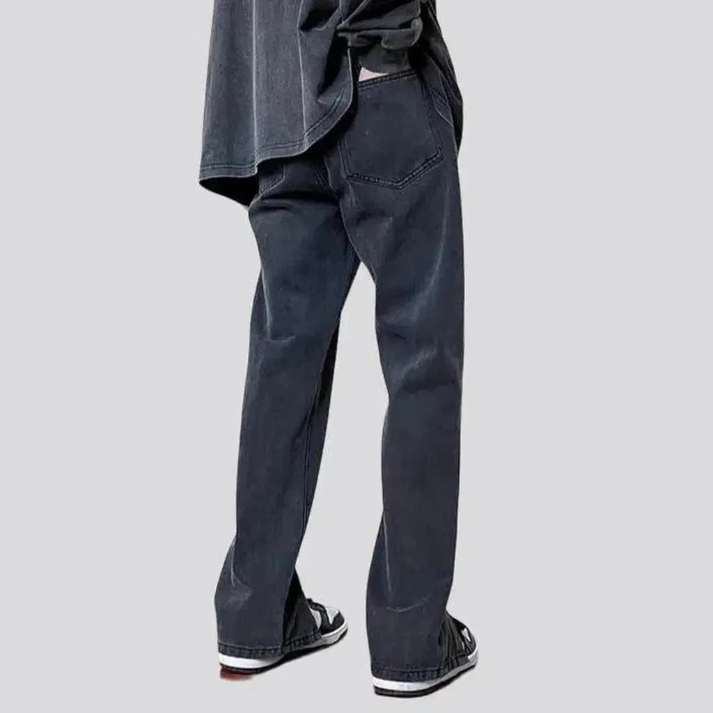 Baggy stonewashed jeans
 for men