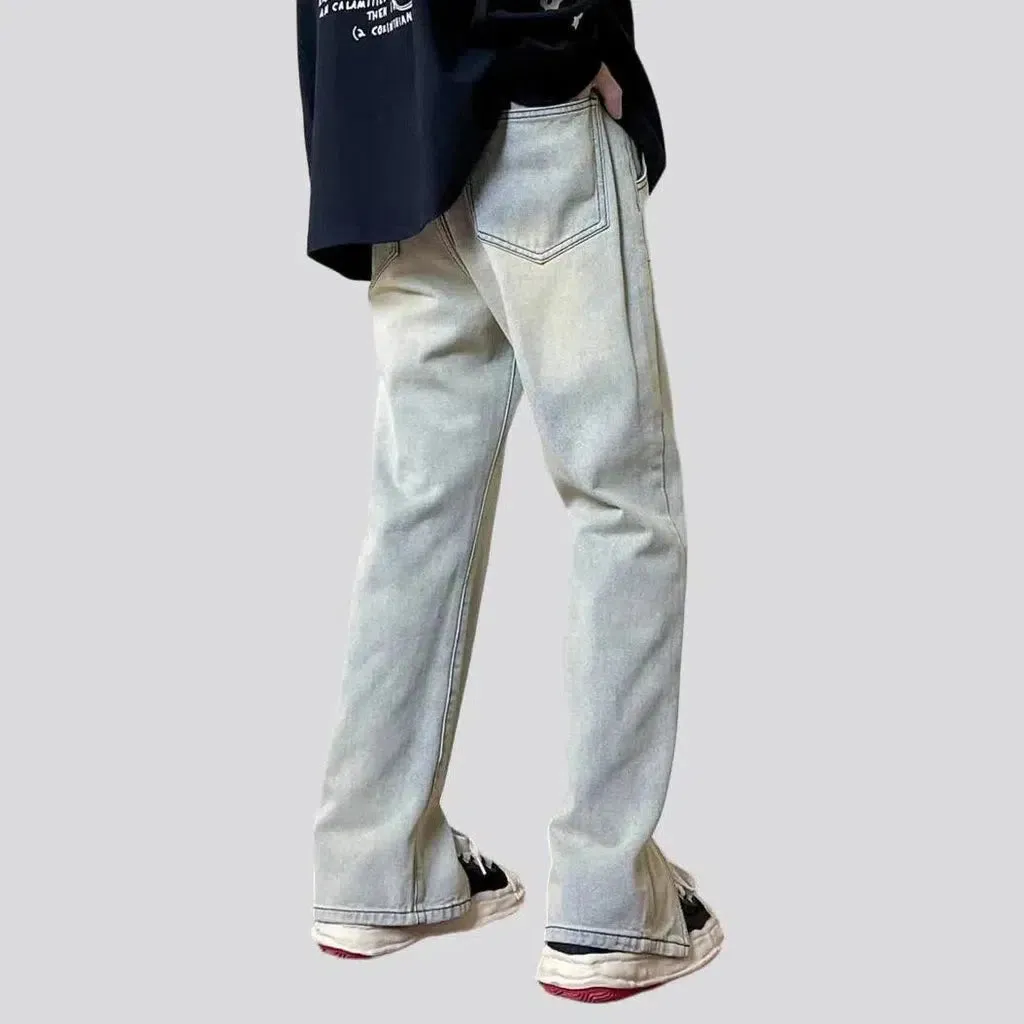 Baggy stonewashed jeans
 for men