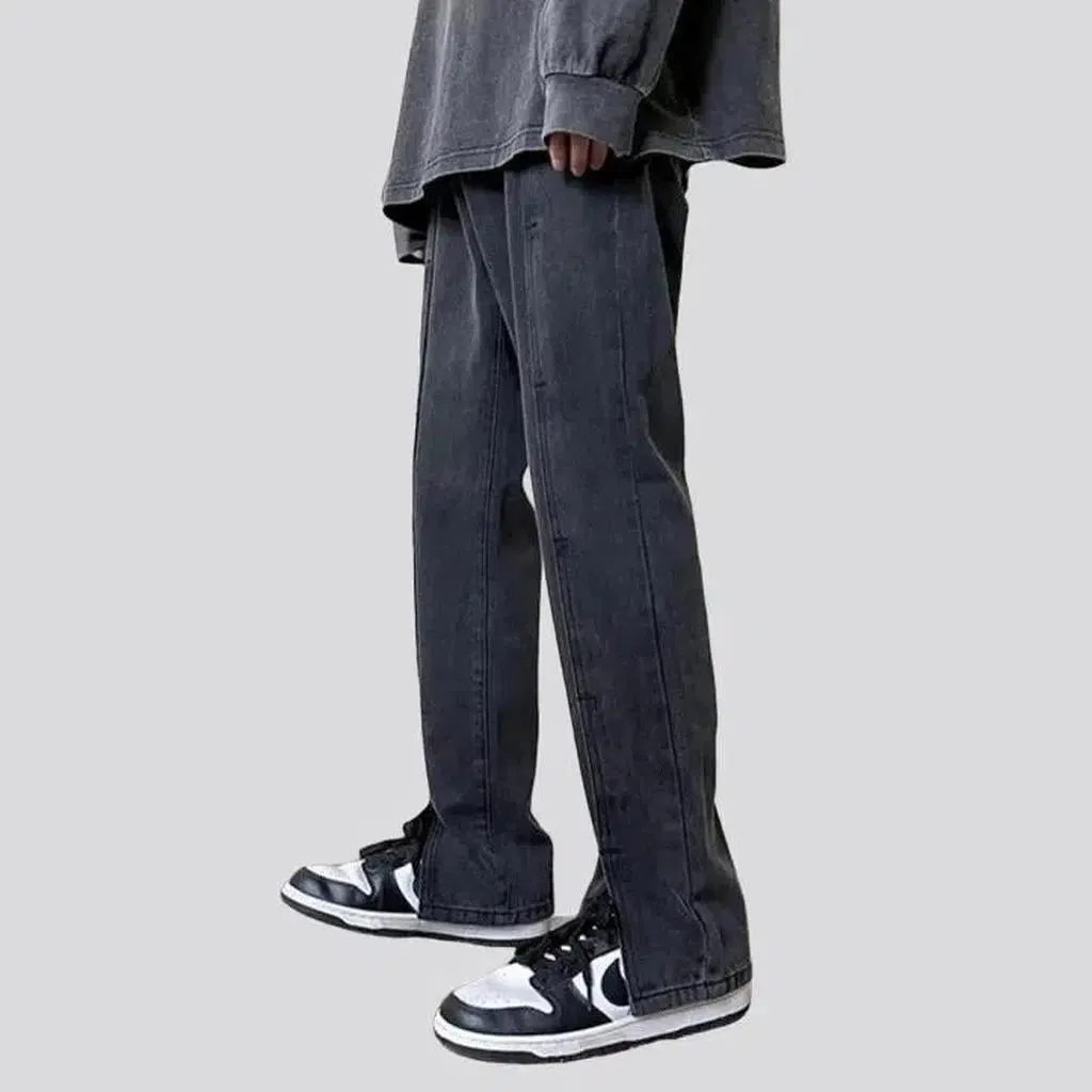Baggy stonewashed jeans
 for men