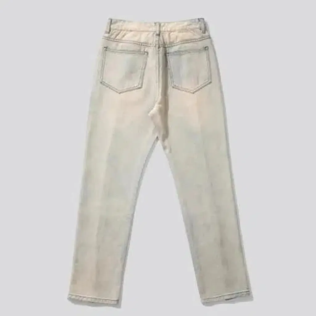 Baggy stonewashed jeans
 for men