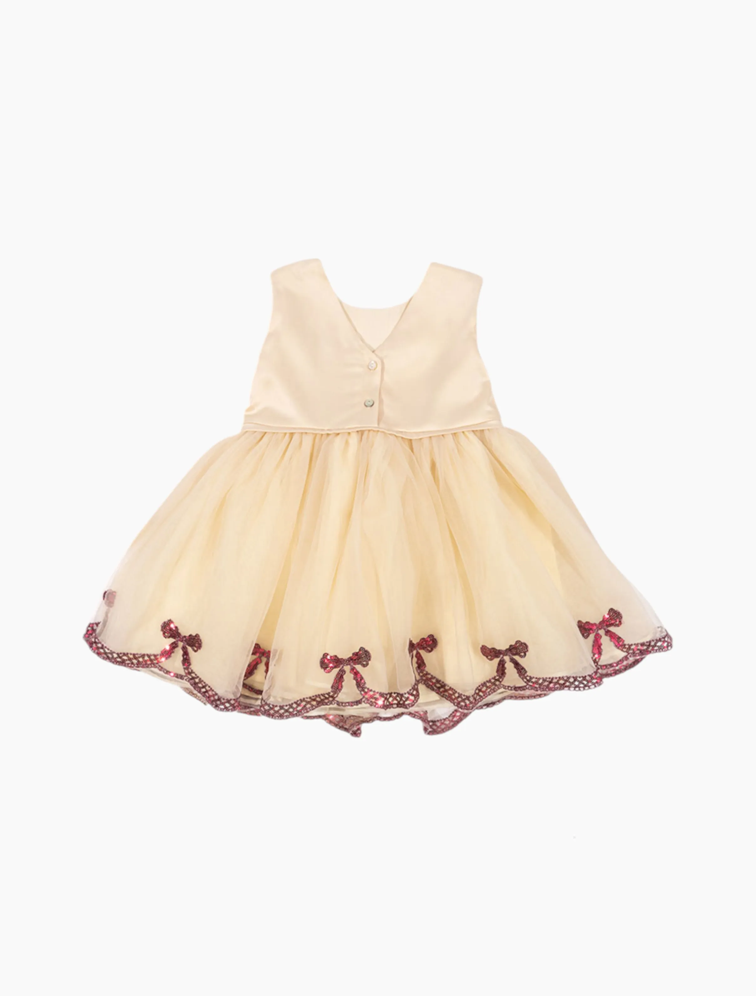 Bowie Sequin Dress in Sand