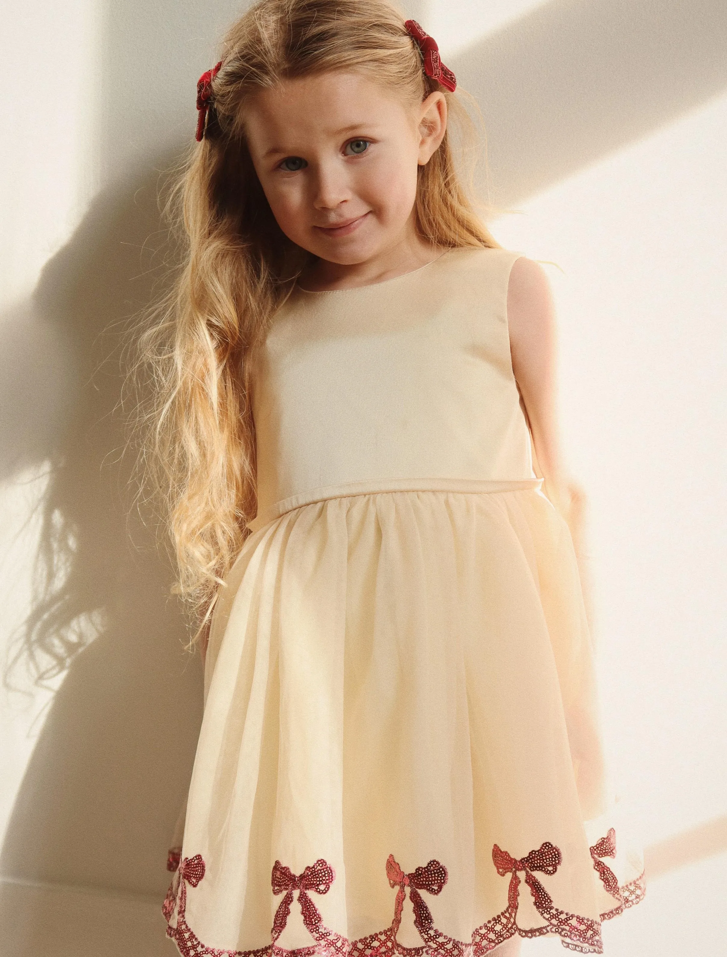 Bowie Sequin Dress in Sand