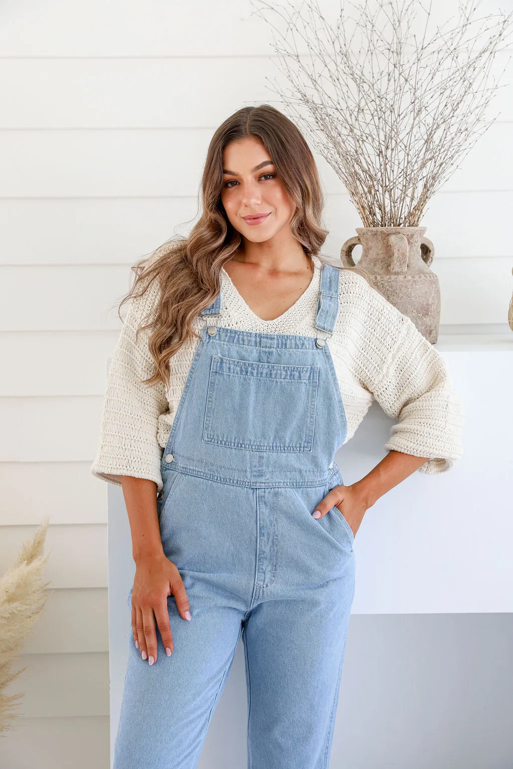Brooklyn denim overalls Light Blue