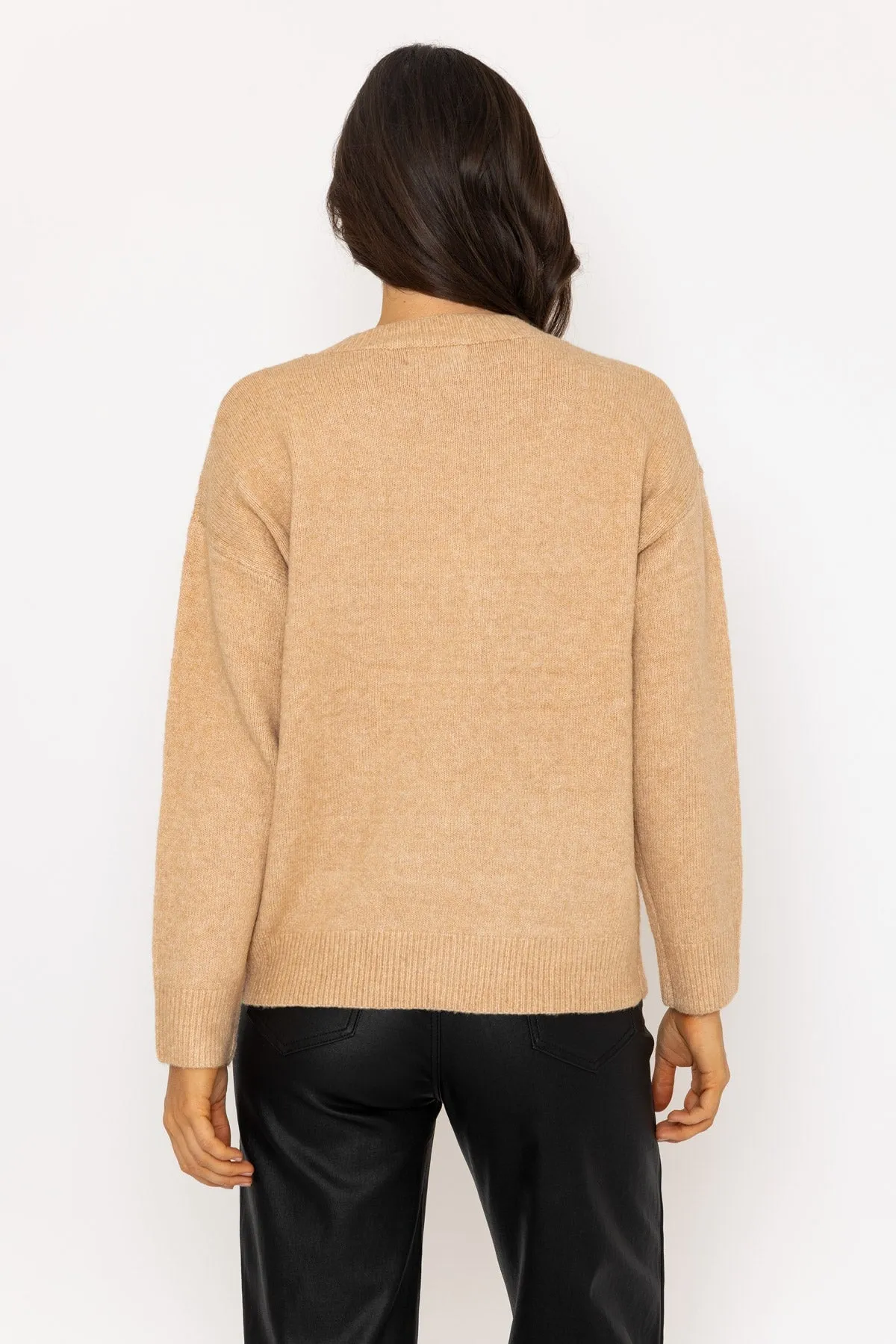 Camel Paris Embossed Jumper