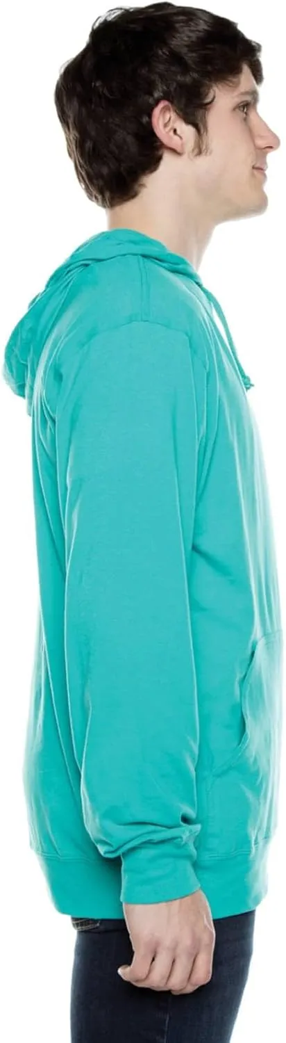 Cottonhood Lightweight Jersey Zip Hoodie for Men  Full Zip Casual Cotton Hoodie, Soft Long Sleeve