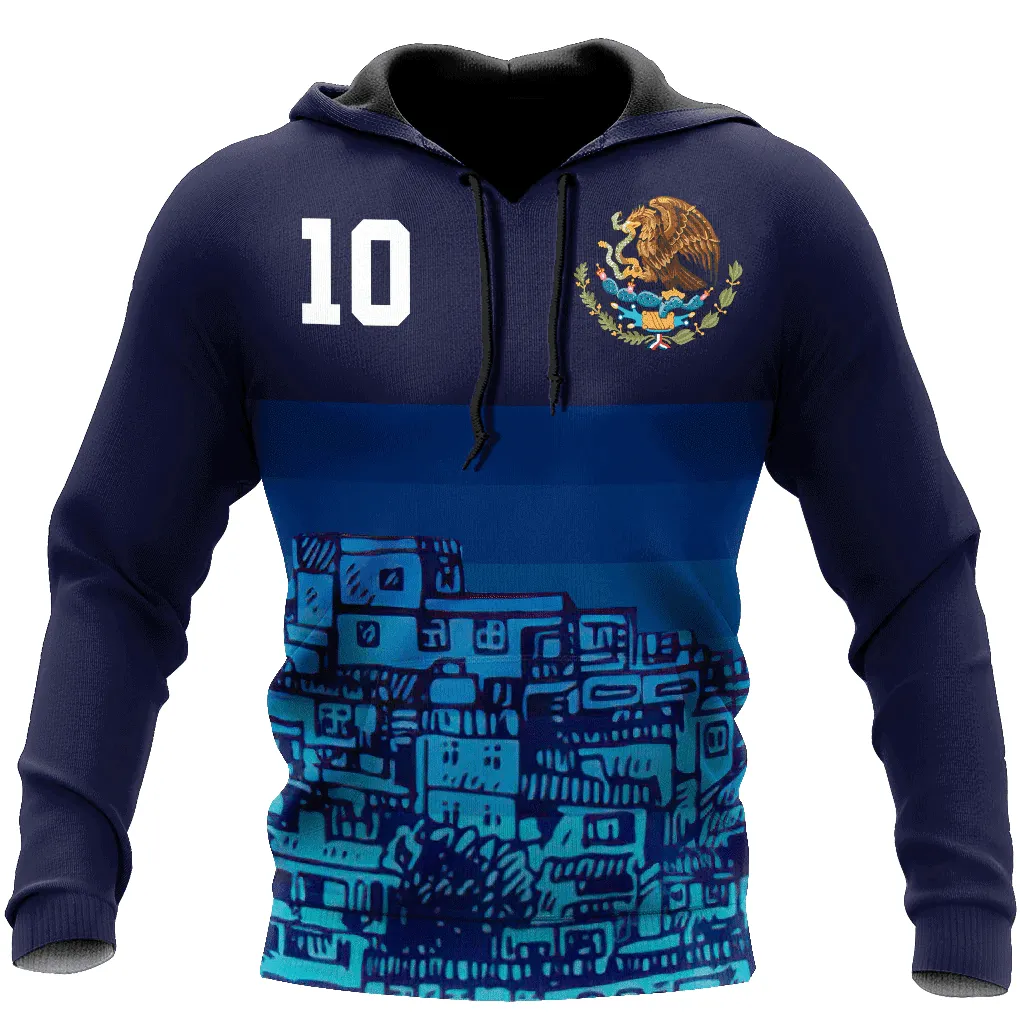 Customized Name And Number Mexico Shape Country Sweatshirt Zip Hoodie Shirts