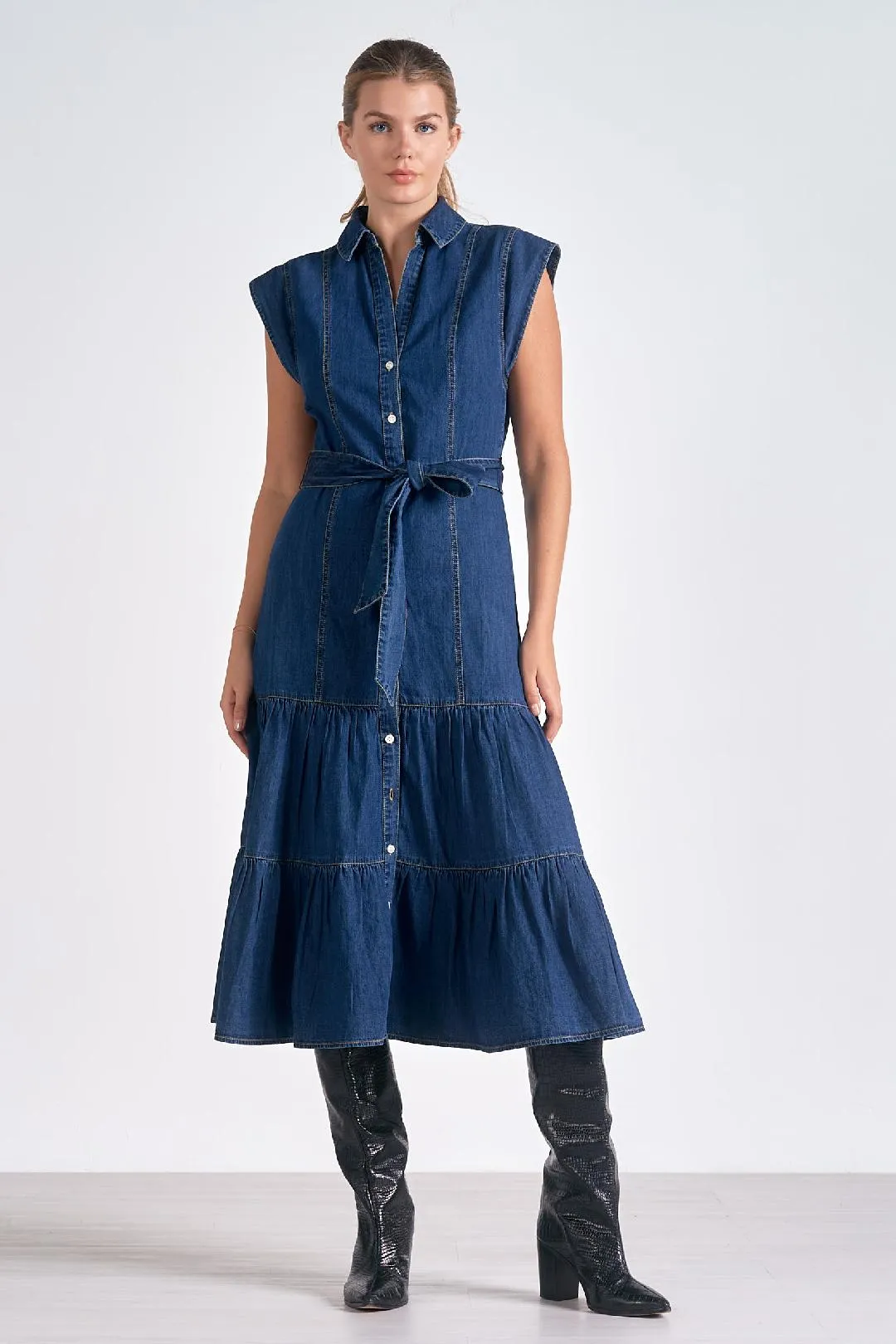 Denim Dress by Elan