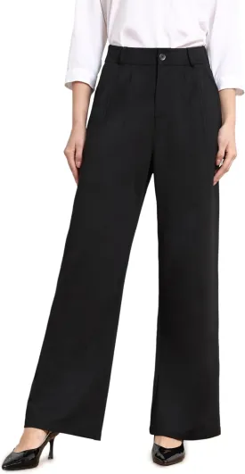 Dress Pants Women Wide Leg Work Business Office High Waisted Zipper Casual Slacks Trousers with Pockets 29"