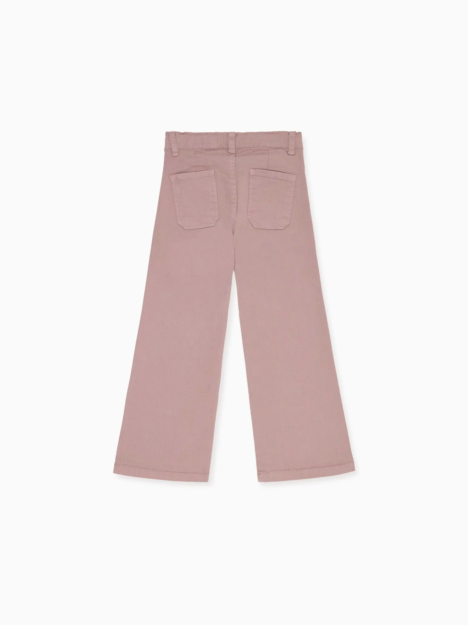 Dusty Pink Enola Girl Wide Leg Jeans