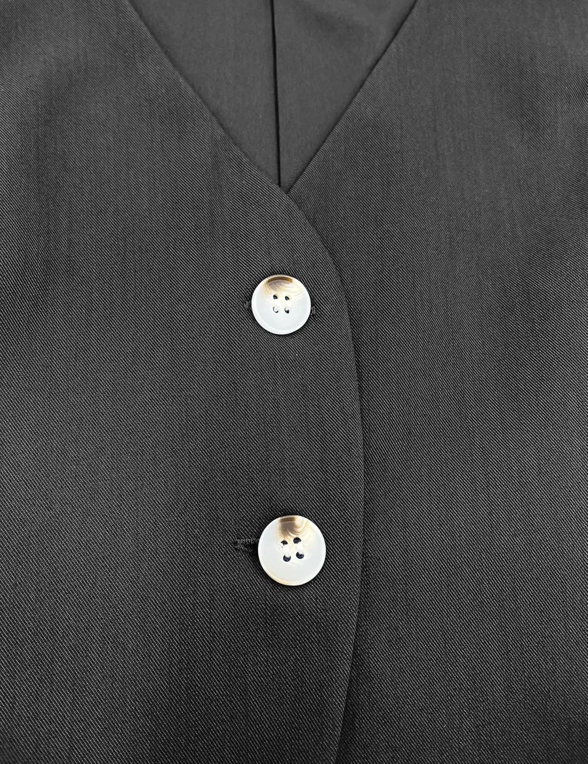 Fallorchid Womens Business Button Sleeveless V Neck Vest Fully Lined Suit Jacket Waistcoat