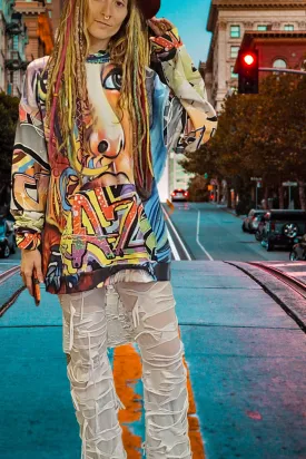Felicity Graffiti Art Unisex Hoody