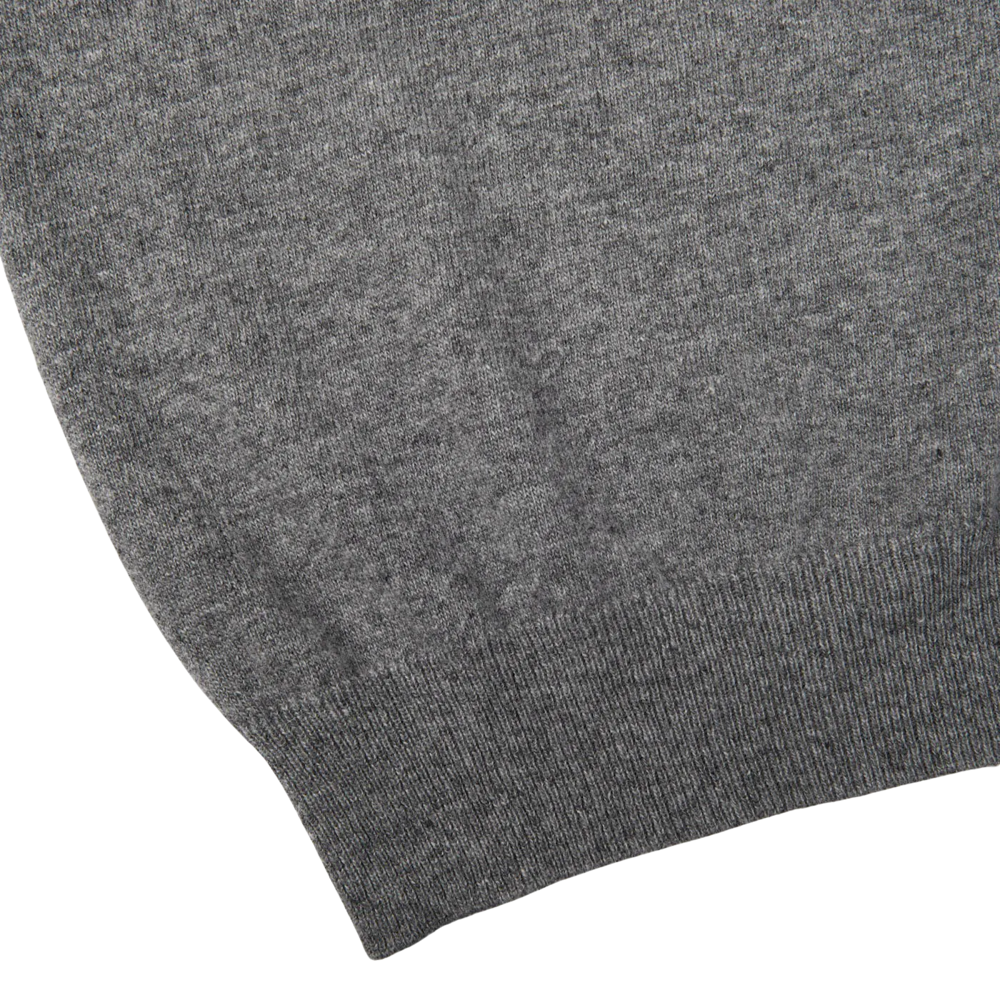 Grey Melange Wool Cashmere Rollneck