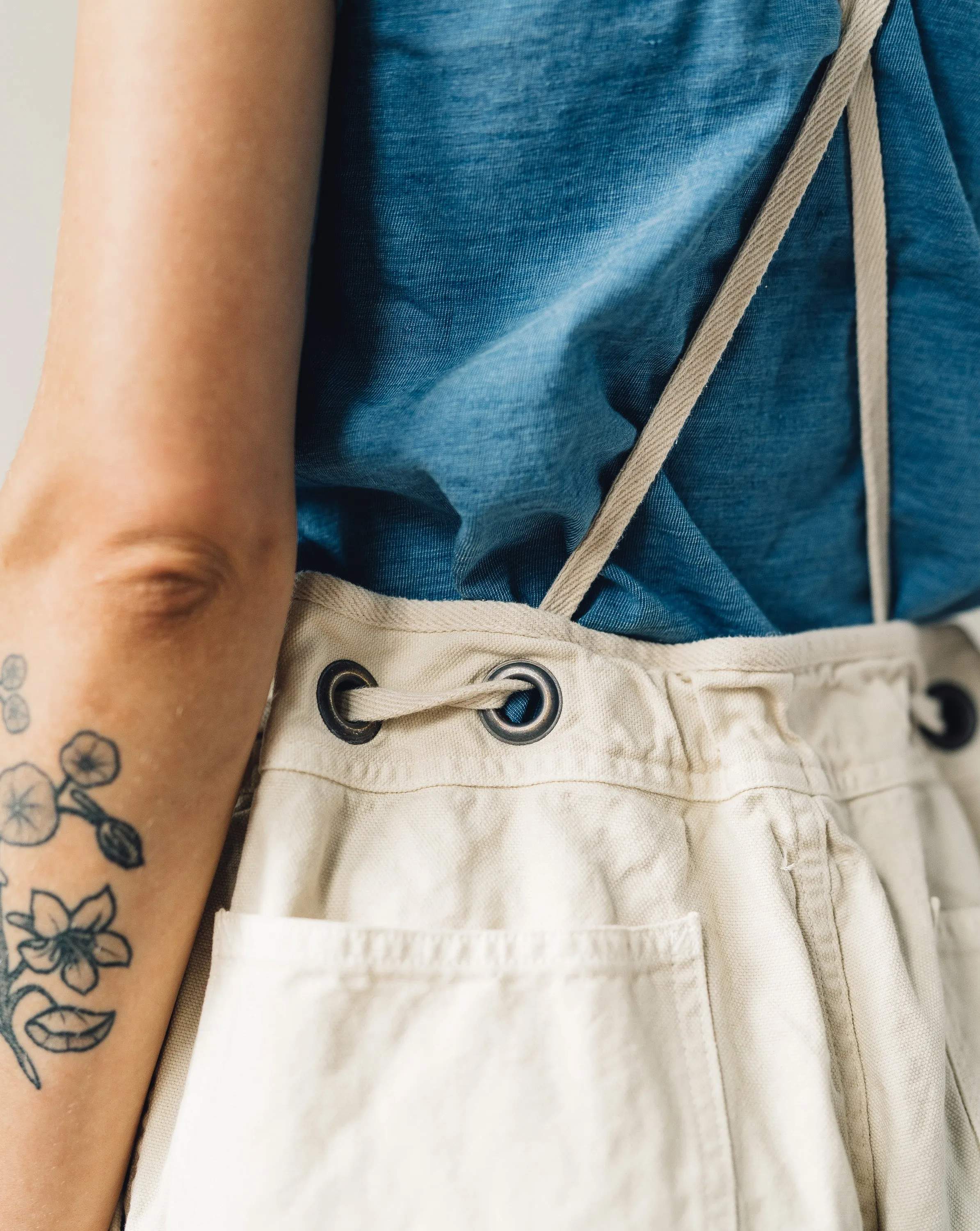 Kapital Light Canvas Welder Overall, Natural