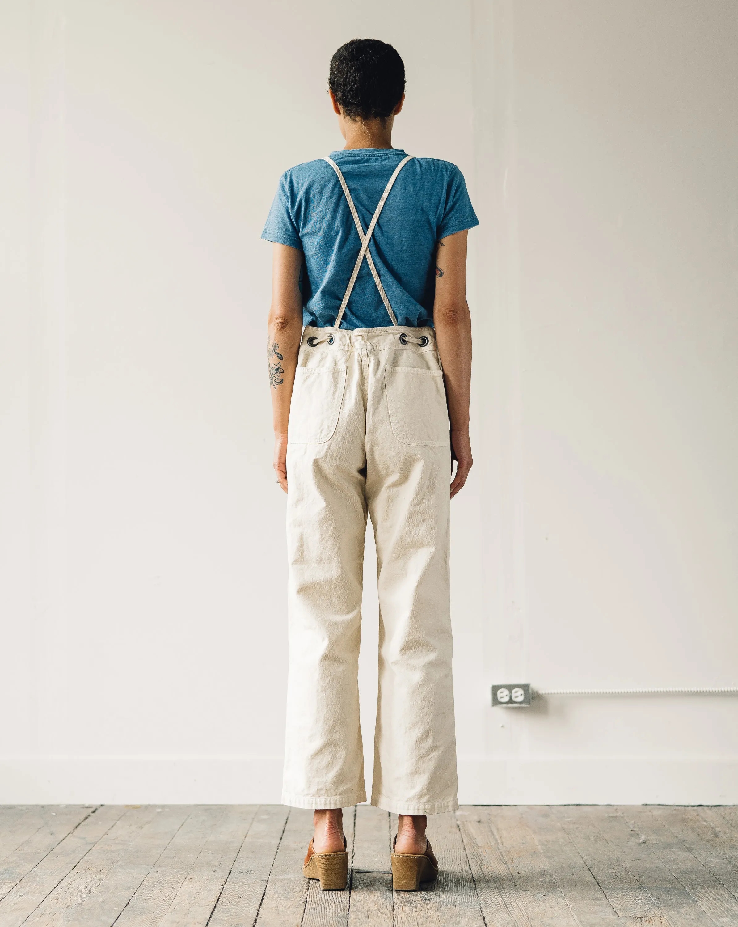 Kapital Light Canvas Welder Overall, Natural