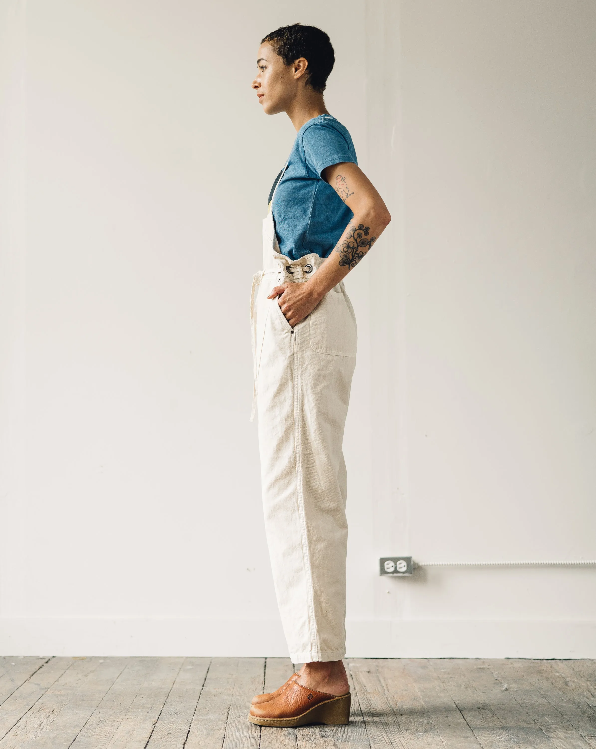 Kapital Light Canvas Welder Overall, Natural