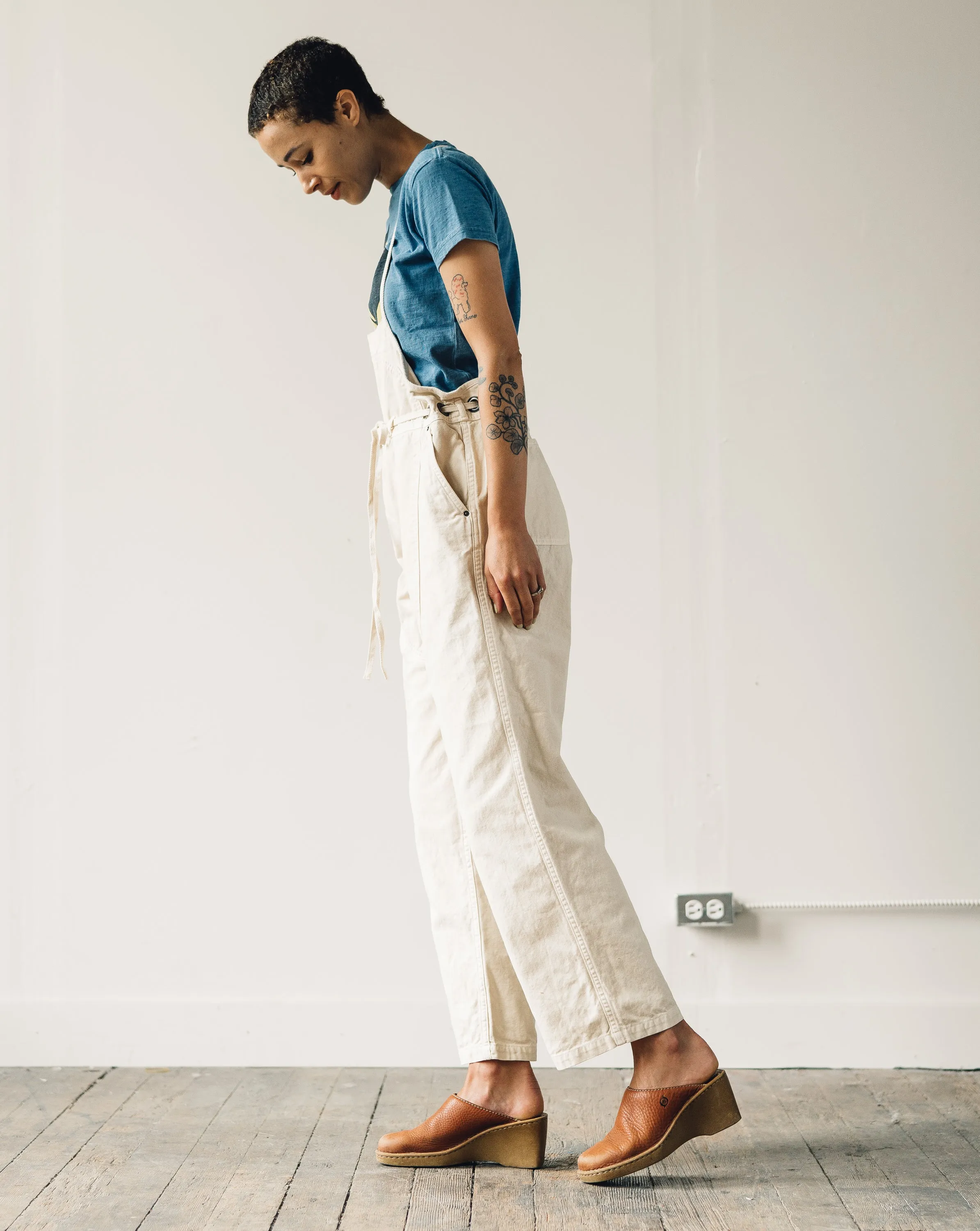 Kapital Light Canvas Welder Overall, Natural