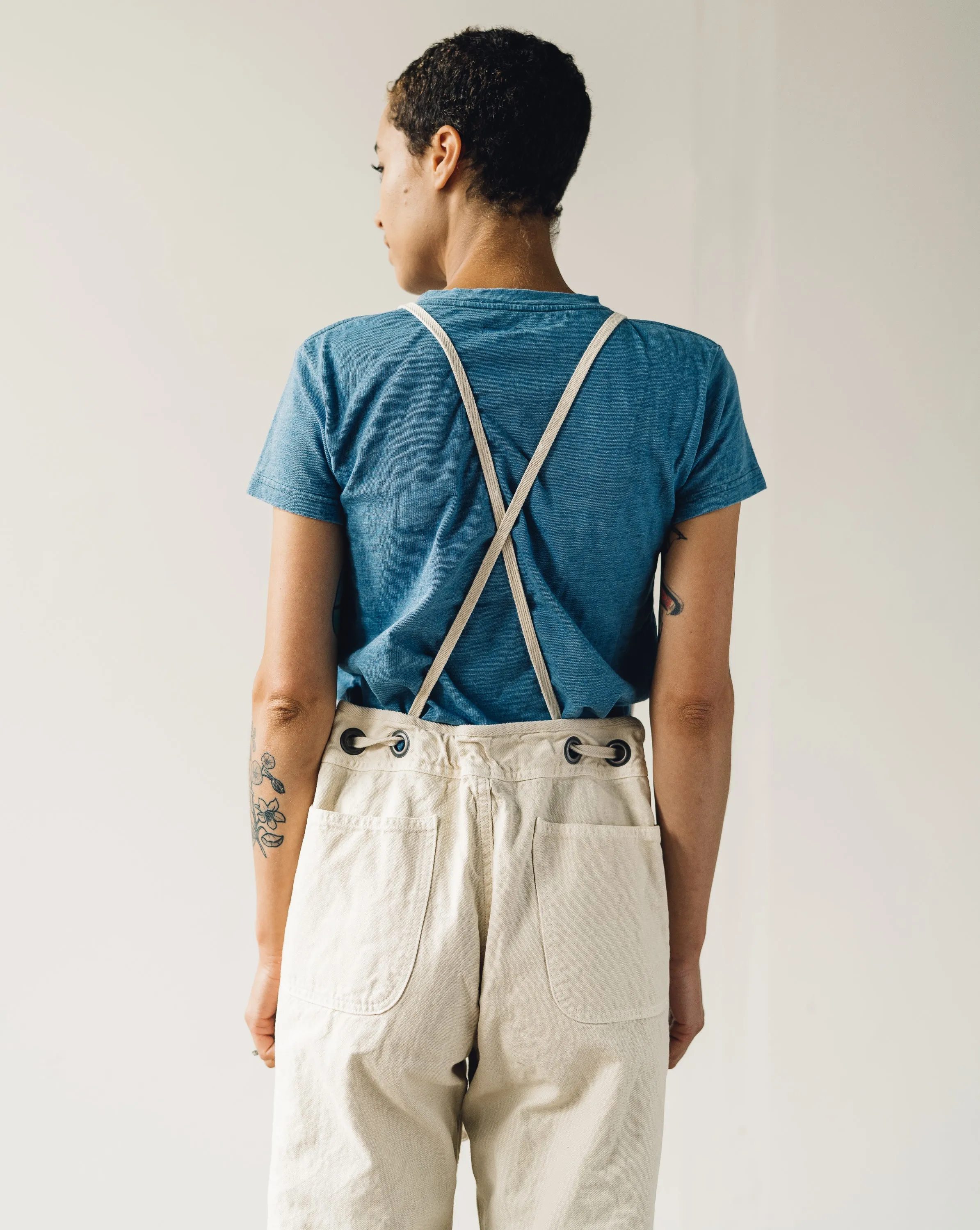 Kapital Light Canvas Welder Overall, Natural