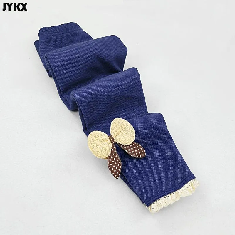 Kids Girls Jeans Children's Denim Pants Spring And Autumn Stretch Girls Bow Pants - GJN0165