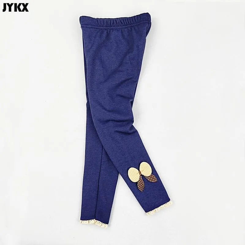 Kids Girls Jeans Children's Denim Pants Spring And Autumn Stretch Girls Bow Pants - GJN0165