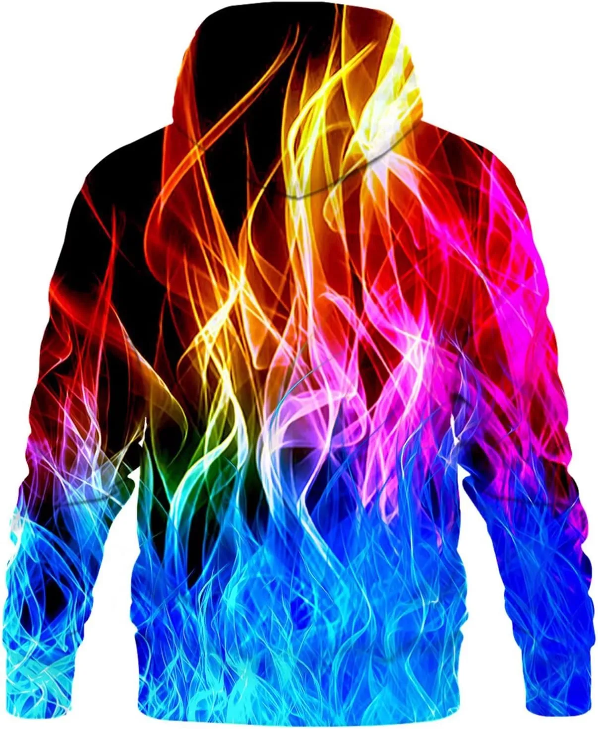 LAIDIPAS Men Women 3D Hooded Hoodies Fashion Long Sleeve Pullover Hooded Sweatshirt Top with Pocket