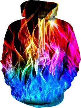 LAIDIPAS Men Women 3D Hooded Hoodies Fashion Long Sleeve Pullover Hooded Sweatshirt Top with Pocket