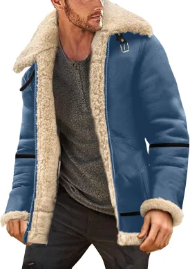 LCMTWX Mens Jackets And Winter Outerwear Single-breasted Solid Color Lapel Long Sleeve Coat Cardigan Plush Long Coat