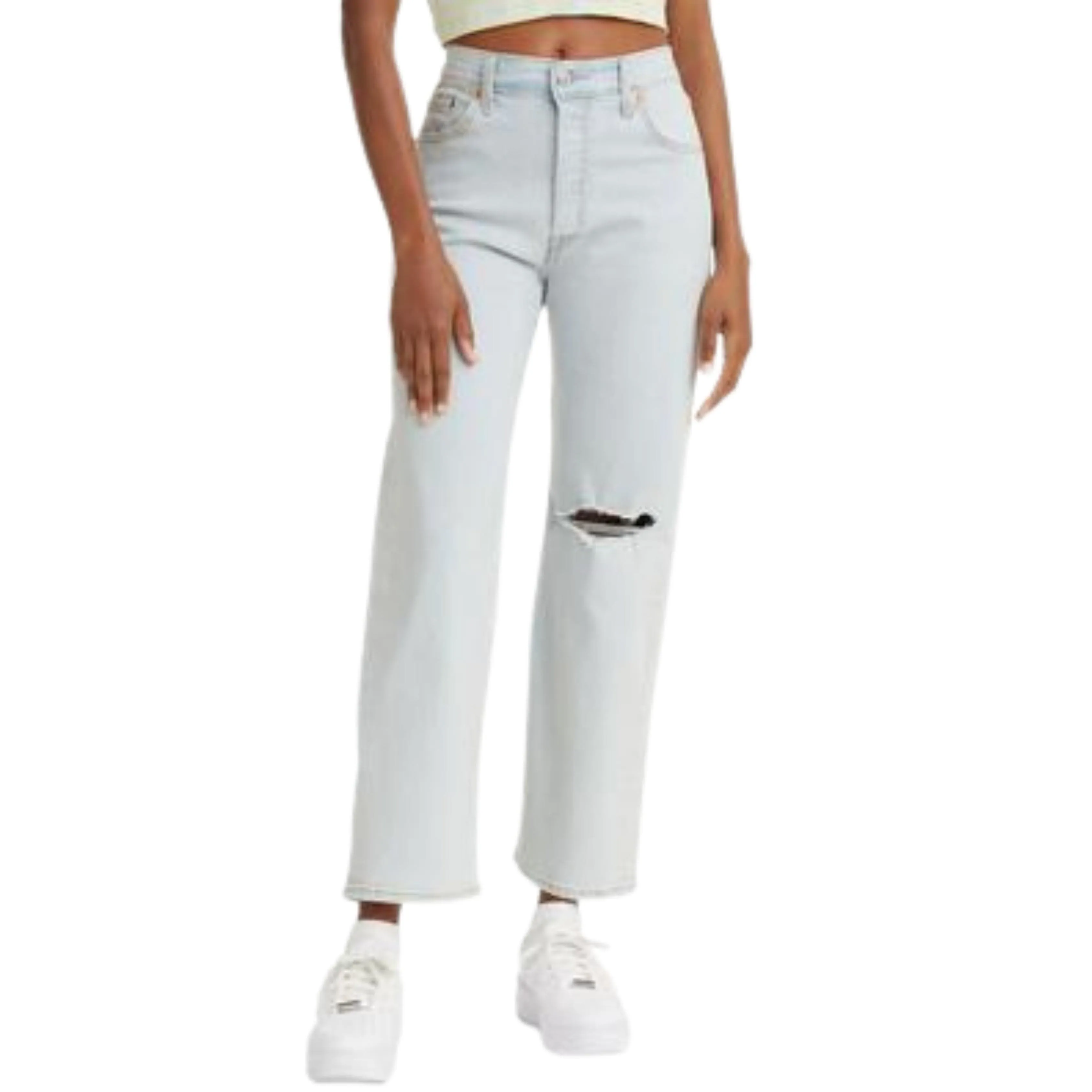 LEVI'S -  Ribcage Straight Ankle Jeans in Short Length