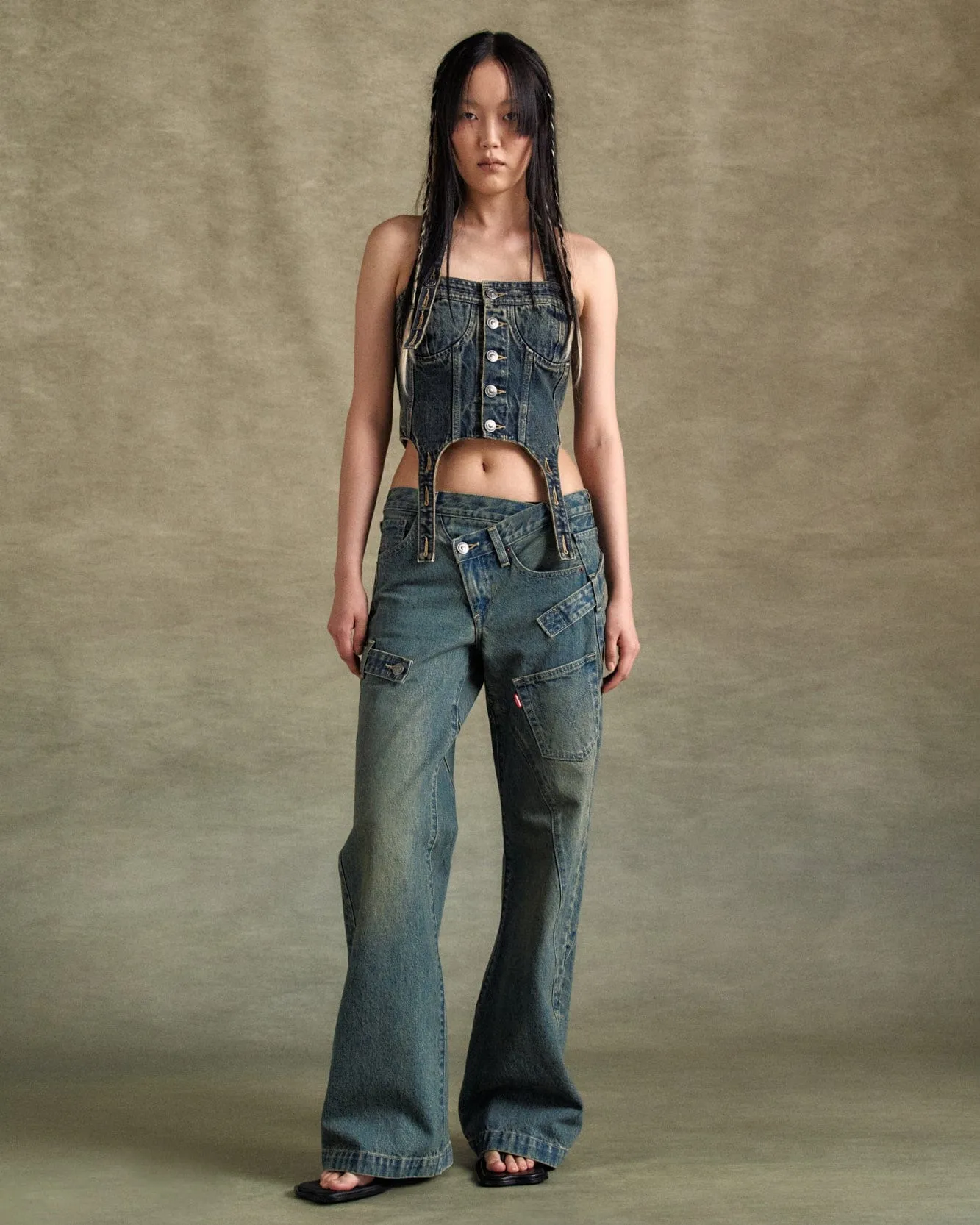 LEVIS X ADSB DENIM CORSET atb1219w(TINTED INDIGO)