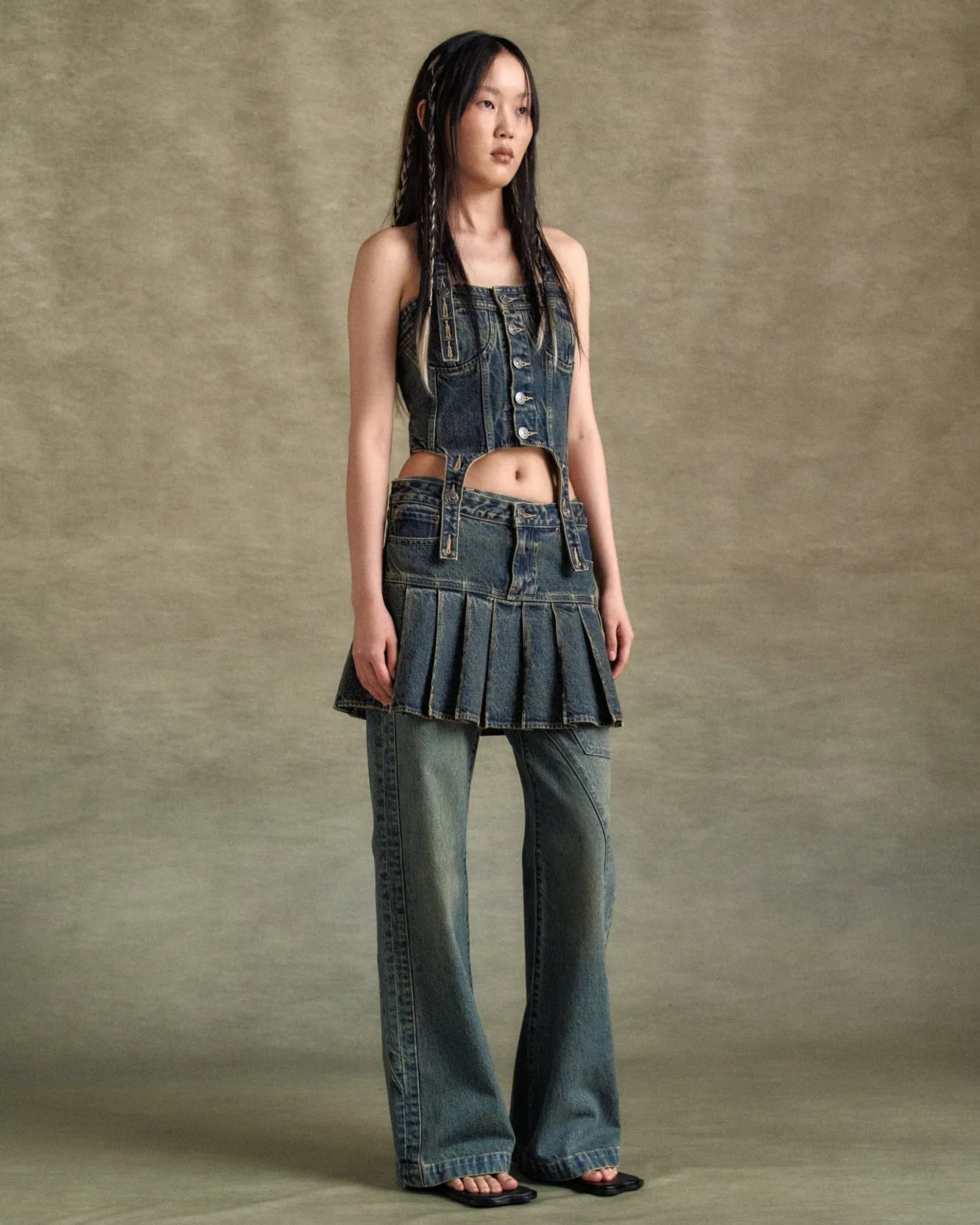 LEVIS X ADSB DENIM CORSET atb1219w(TINTED INDIGO)