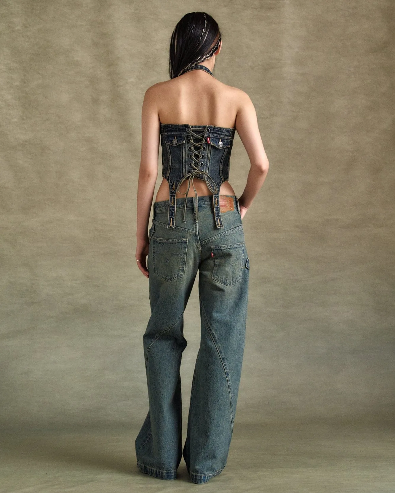 LEVIS X ADSB DENIM CORSET atb1219w(TINTED INDIGO)