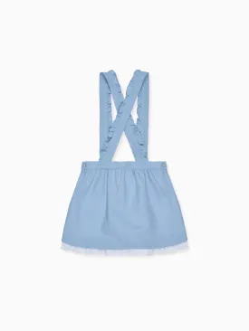 Light Blue Agata Girl Pinafore Skirt