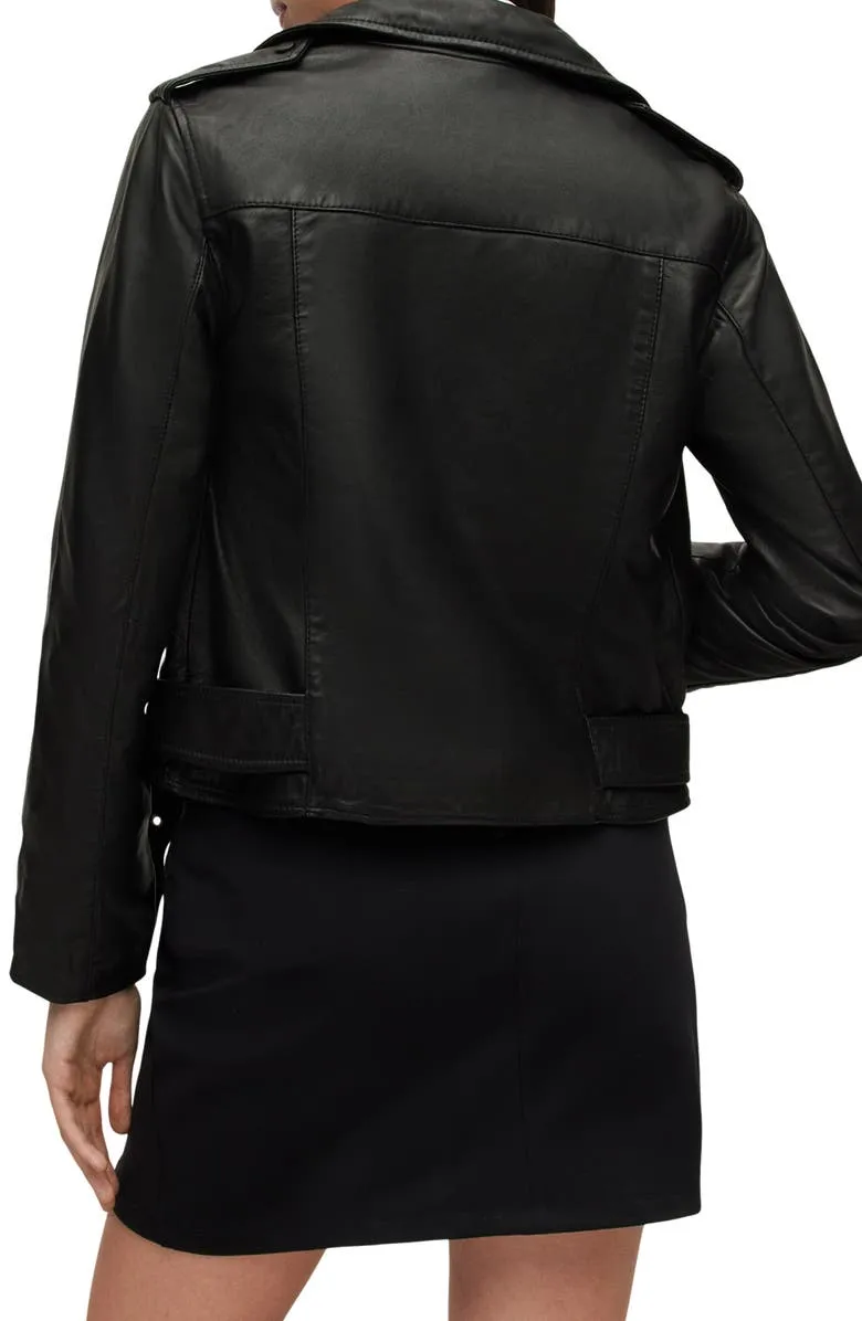 Lightweight Leather Biker Jacket