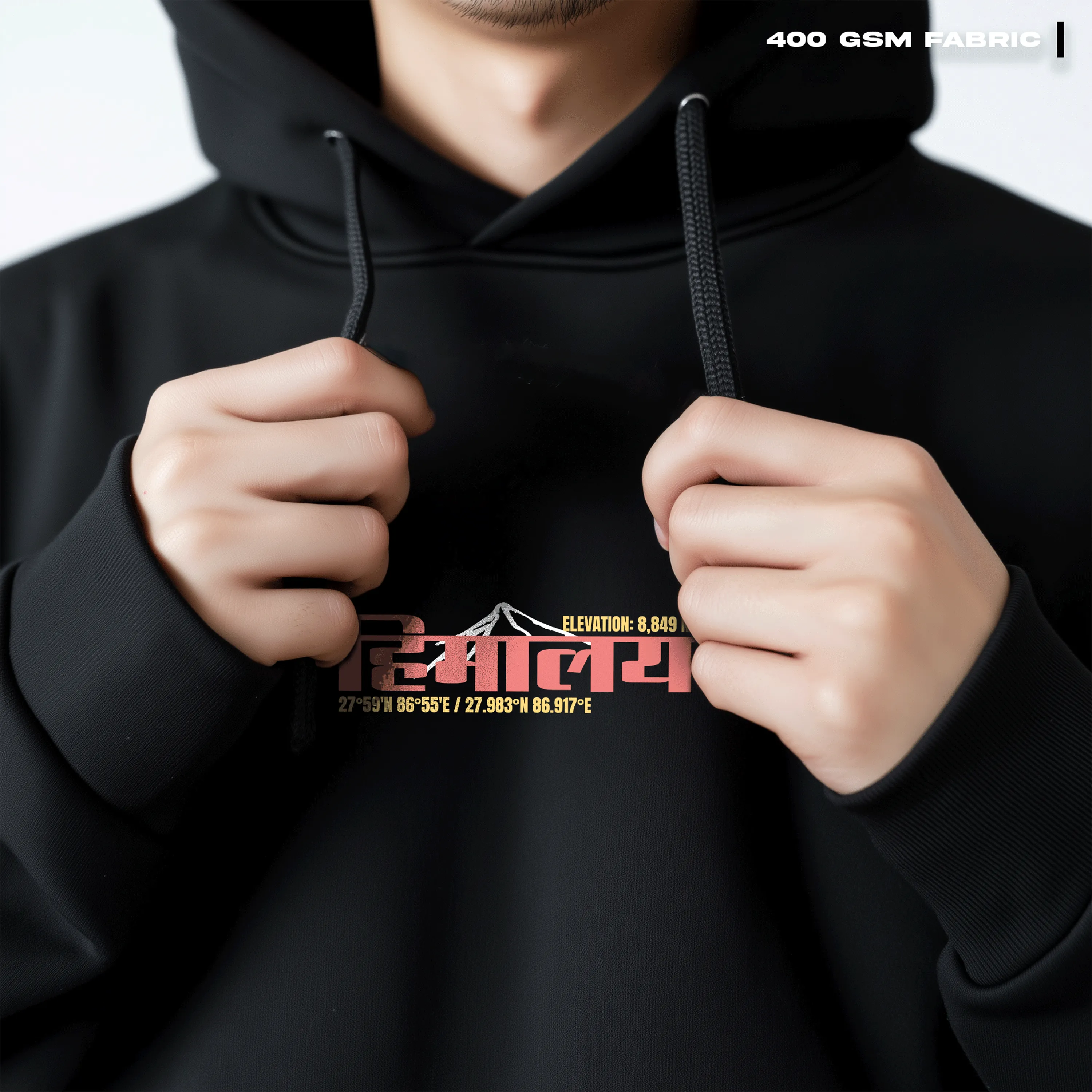 Lost In Himalayas Oversized Hoodie