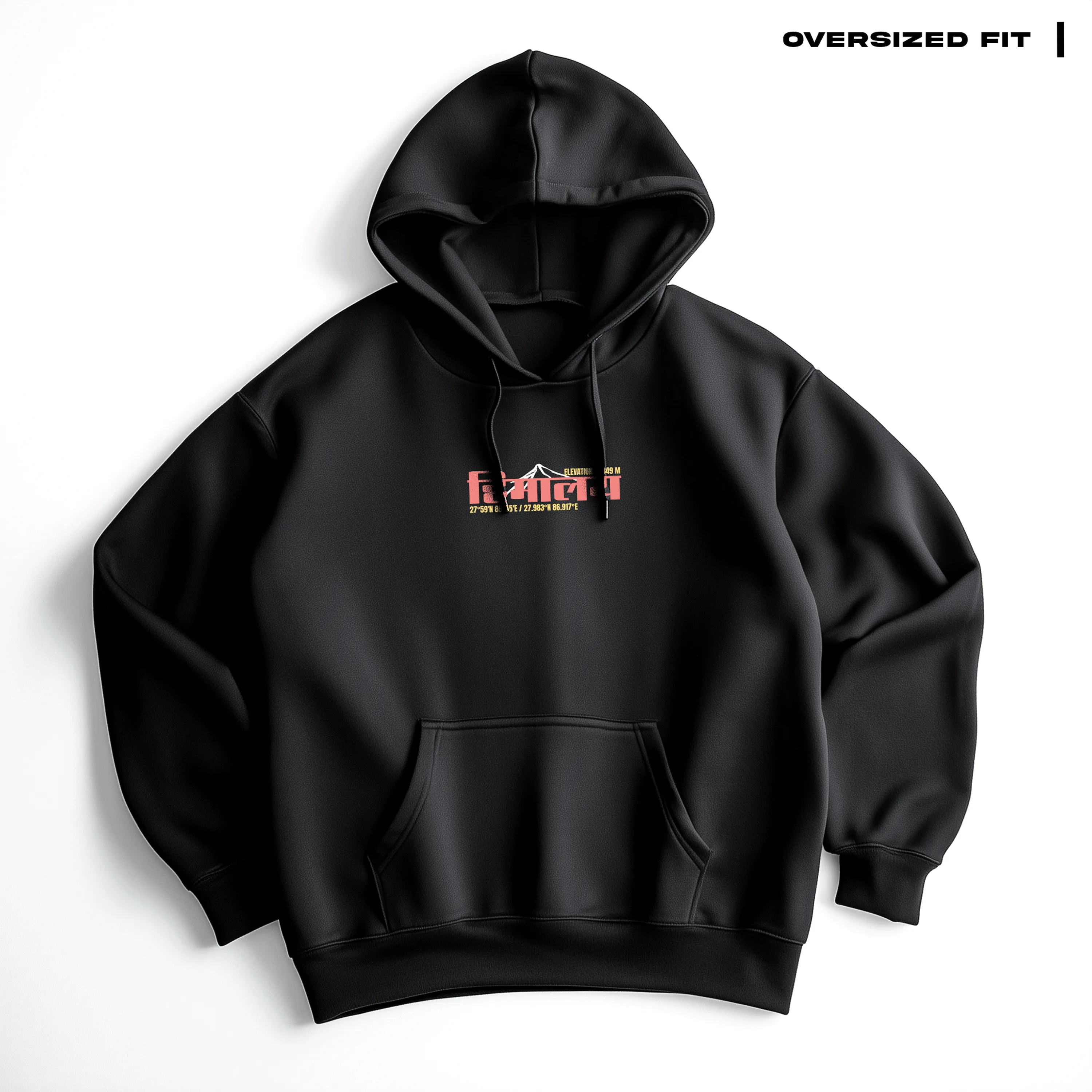 Lost In Himalayas Oversized Hoodie