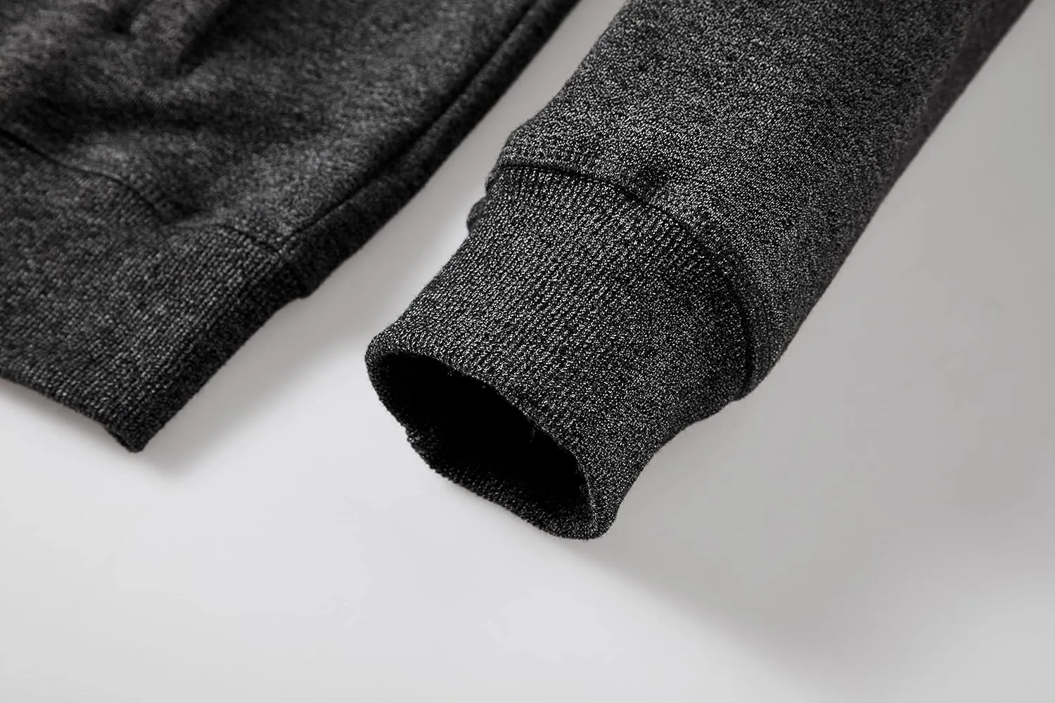 Men's Full Zip Fleece Hoodie zippered Color Block hooded slim Fit Long Sleeve Lightweight Sweatshirt