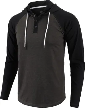 Mens Hoodies Shirt Casual Athletic Workout Fashion Hooded Lightweight Jersey Sweatshirt Long Sleeve with Drawstring