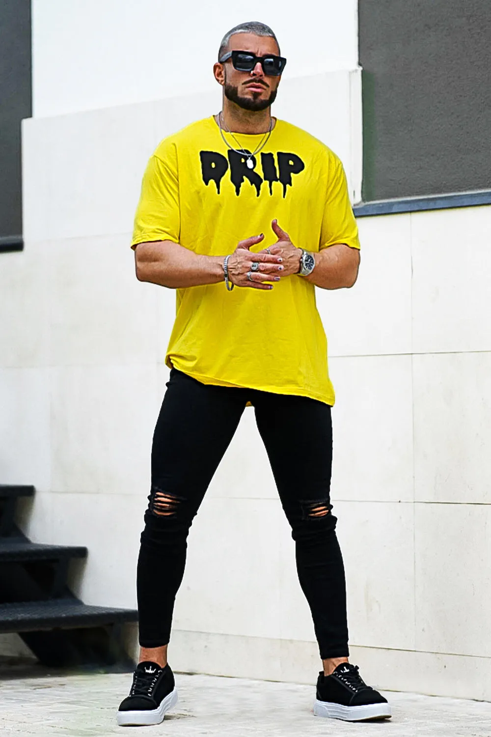 Men's Ripped Knee Skinny Jean