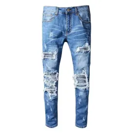 Men's Slim European Style Denim Trousers*